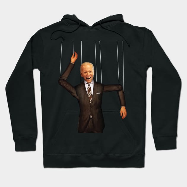 Anti Joe Biden Trump 2020 Puppet GOP Conservative Ukraine Sleepy Creepy Dementia Hoodie by Shirtsurf